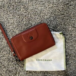 Longchamp red wallet